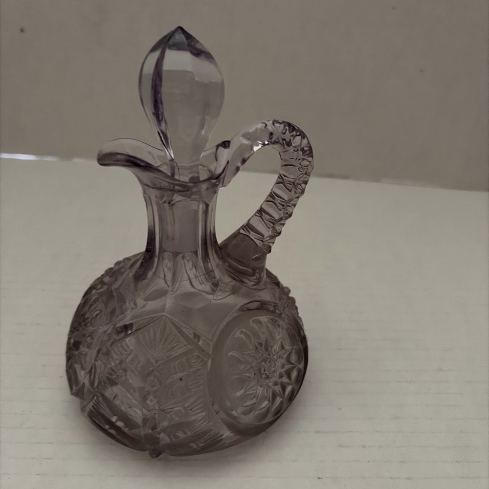 Elegant Purple Glass Decanter